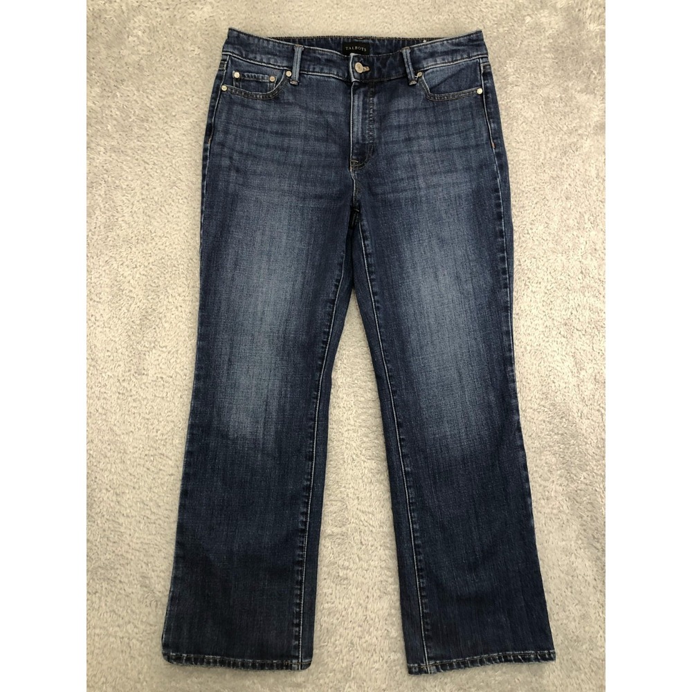 Talbots Jeans Womens 10P (32x28) Blue Barely Boot Mid Rise